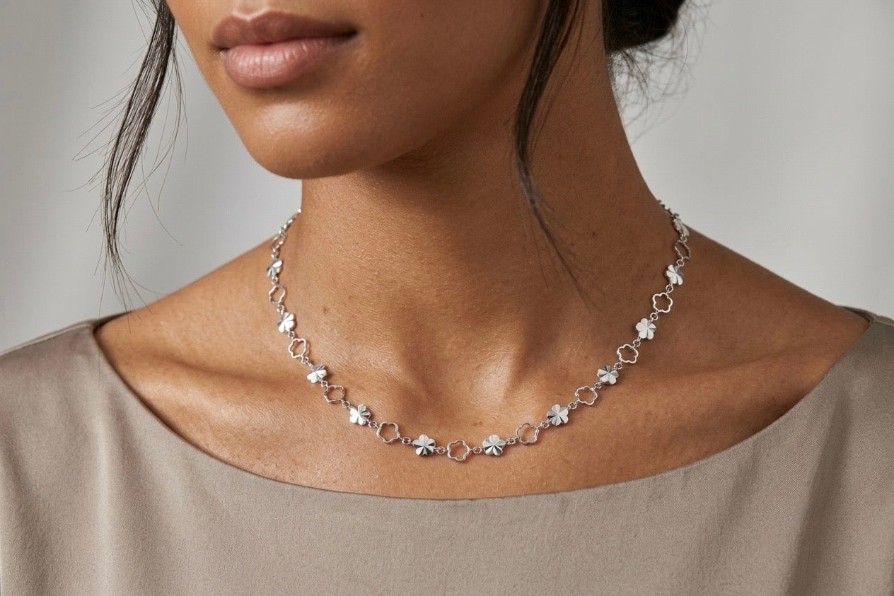 Bloom Flower Necklace - 8MM