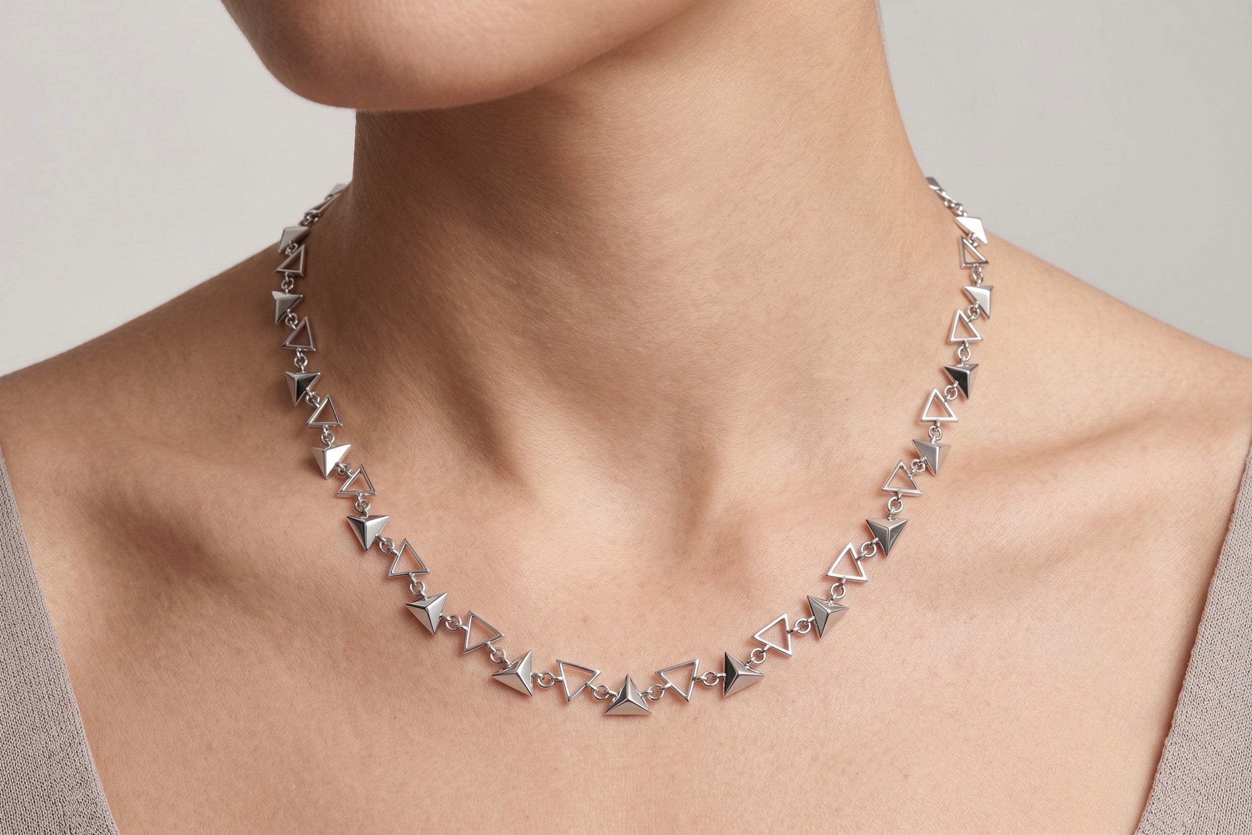 Origins Triangle Necklace - 8MM